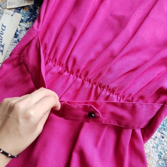VINTAGE Damon II pink dress size 14 - Picture 11 of 16